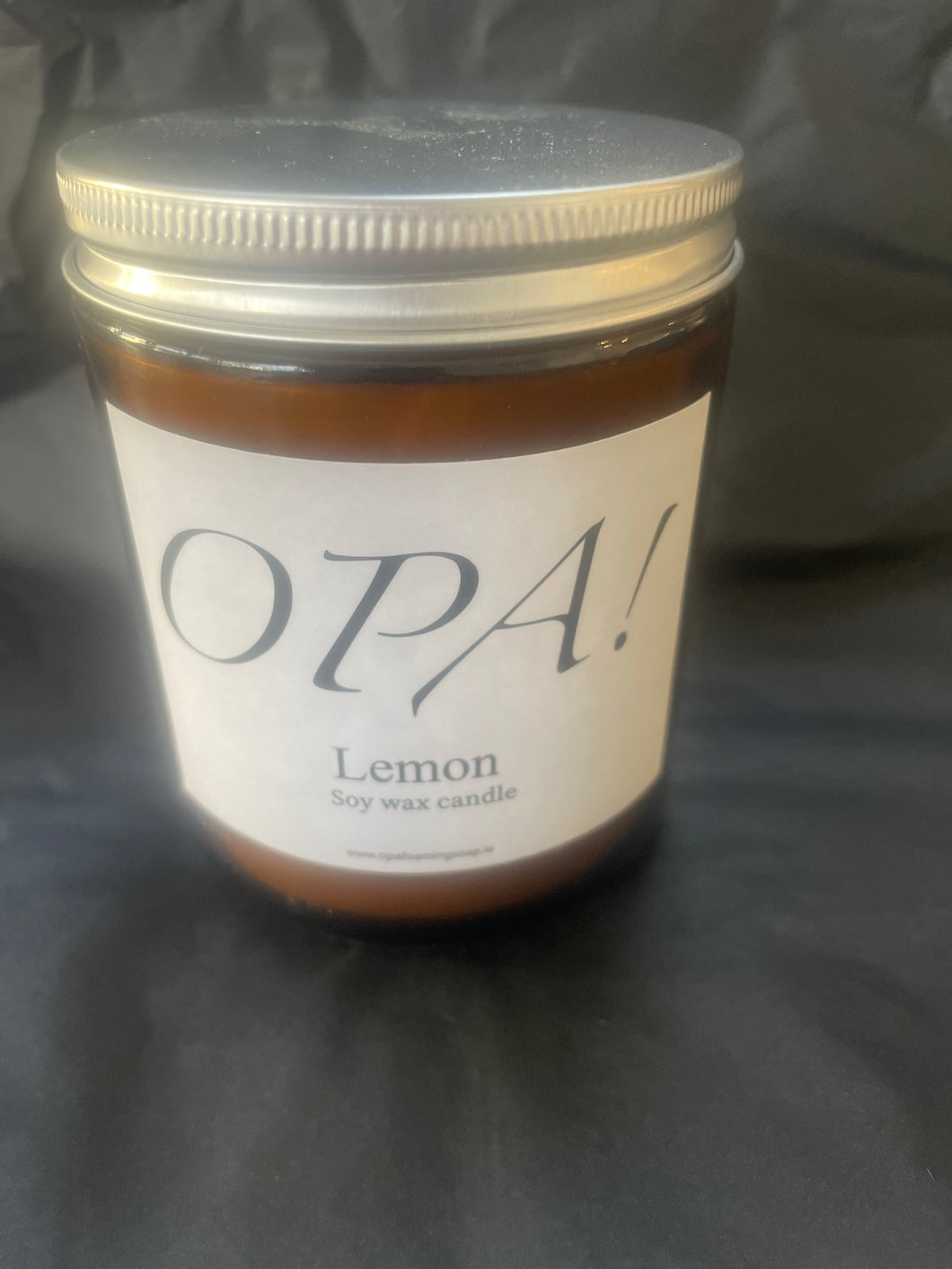 Lemon Scented Soy Wax Candle